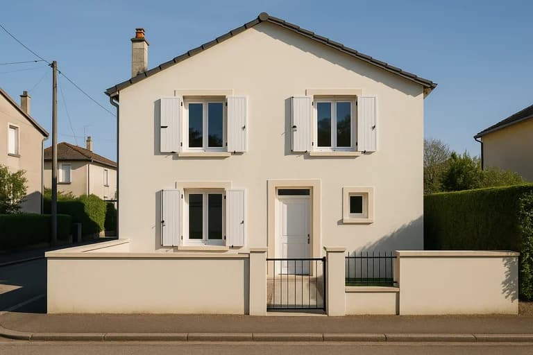 Ravalement façade maison individuelle - Nancy